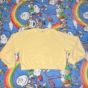 Sporty & rich cropped crewneck